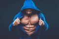 Man with muscular torso. Strong Athletic Men Fitness Model Royalty Free Stock Photo