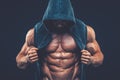 Man with muscular torso. Strong Athletic Men Fitness Model Royalty Free Stock Photo