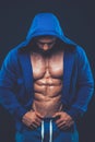 Man with muscular torso. Strong Athletic Men Fitness Model Royalty Free Stock Photo