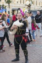 Musician in georgian national dress