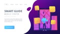Smart guide and mobile center landing page.