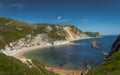Man O War Beach near Durdle door, Dorset, Jurassic coast Royalty Free Stock Photo