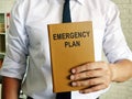 Man offers a Emergency plan for business.