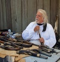 Man with old pistols at Fort Ross 200 annivercary