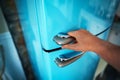 Man opening refrigerator freezer Royalty Free Stock Photo