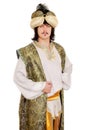 Man in oriental costume Royalty Free Stock Photo
