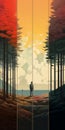 Geometric Surrealism: Exploring Woods And Dramatic Seascapes