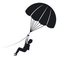 Man parasailing silhouette