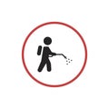 Man People Cleaning Washing Wiping Sweeping Vacuum Cleaner Worker Pictogram Icon Symbol Sign Royalty Free Stock Photo