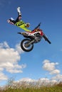 Man Performing Motorcycle Stunt