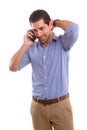 Man at the phone