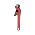 man pipe wrench cartoon vector illustration