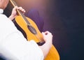 Man play Acoustic Guitar Concert entertainment Royalty Free Stock Photo