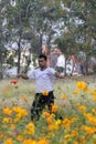 Man play diabolo Royalty Free Stock Photo