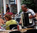 Man Playing Accordion In Ayamonte Spain