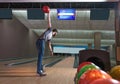 Man playing bowling Royalty Free Stock Photo