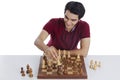 Man playing chess Royalty Free Stock Photo