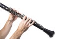 Man playing clarinet Royalty Free Stock Photo
