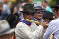 Man playing flute in the street