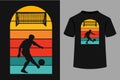 A Man Playing Football T-Shirt Design