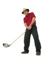 Man playing golf #1 Royalty Free Stock Photo