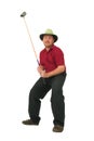 Man playing golf #1 Royalty Free Stock Photo