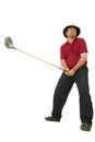 Man playing golf #1 Royalty Free Stock Photo