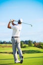 Man Playing Golf Royalty Free Stock Photo