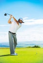 Man Playing Golf Royalty Free Stock Photo