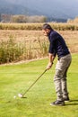 Man playing golf Royalty Free Stock Photo