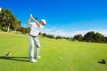 Man Playing Golf Royalty Free Stock Photo
