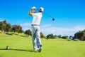 Man Playing Golf Royalty Free Stock Photo