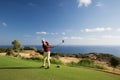 Man playing golf Royalty Free Stock Photo