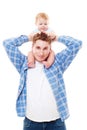 Man playing with his son Royalty Free Stock Photo