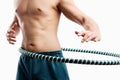 Man playing hula hoop Royalty Free Stock Photo