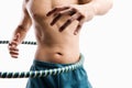 Man playing hula hoop Royalty Free Stock Photo