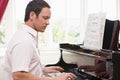 Man playing piano Royalty Free Stock Photo