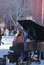 Washington Square Park, Man Playing the Piano, New York City