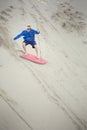 Man Playing in the Sand Dunes Outdoor Lifestyle Royalty Free Stock Photo