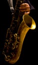 Man playing saxophone Royalty Free Stock Photo