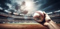 Athlete man stadium team bat child summer sport playing stadium baseball professional ball baseball game person Royalty Free Stock Photo