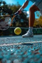 man playing tennis. ai generated