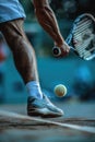 man playing tennis. ai generated