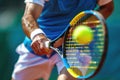 man playing tennis. ai generated