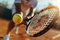 man playing tennis. ai generated