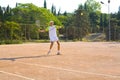 Man playing tennis Royalty Free Stock Photo