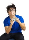Man playing video game Royalty Free Stock Photo