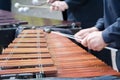 Man playing xylophone