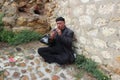 A man playing zurna