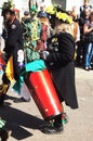 Man plays drum in carnival